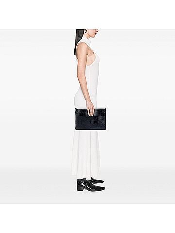 Chanel Large Chevron Caviar O Case Clutch (view 2)
