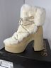 Shoedazzle White Tan Boots Size EU 39 - photo 6