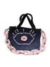 Steffe 100% Cotton Black Pink Blue Tote One size - photo 1