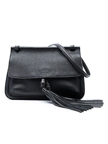 Gucci Medium Leather Bamboo Daily Crossbody (view 1)