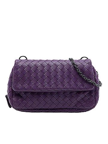 Bottega Veneta Mini Nappa Intrecciato Expandable Chain Flap Crossbody (view 1)
