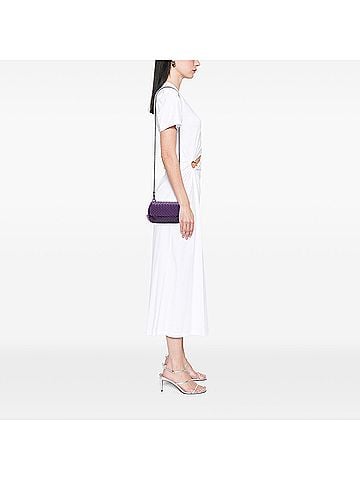 Bottega Veneta Mini Nappa Intrecciato Expandable Chain Flap Crossbody (view 2)