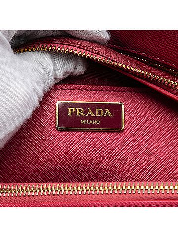 Prada Large Saffiano Lux Galleria Double Zip Satchel (view 2)