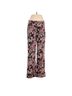 Free People Floral Black Pink Casual Pants Size M - photo 1