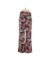 Free People Floral Black Pink Casual Pants Size M - photo 2