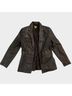 Caslon 100% Lambskin 100% Polyester Brown Leather Jacket Size S - photo 3