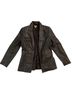 Caslon 100% Lambskin 100% Polyester Brown Leather Jacket Size S - photo 1