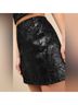 Lulus 100% Faux Leather Floral Black Skort Size S - photo 7