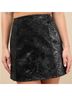 Lulus 100% Faux Leather Floral Black Skort Size S - photo 4