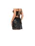 Lulus 100% Faux Leather Floral Black Skort Size S - photo 2
