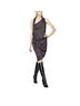 Helmut Lang 100% Polyester 100% Lambskin Brown Cocktail Dress Size 6 - photo 1