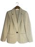 Astr 70% Polyester 30% Wool 100% Rayon Houndstooth Tan Jacket Size S - photo 1
