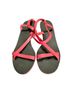 Anine Bing 100% Leather Solid Red Sandals Size 7 1/2 - photo 1