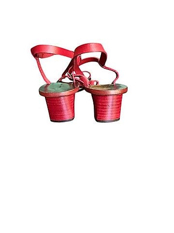 Anine Bing Red Slide Sandal Sandals (view 2)