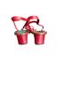 Anine Bing 100% Leather Solid Red Sandals Size 7 1/2 - photo 2