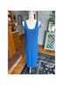 FRAME Solid Blue Casual Dress Size L - photo 3