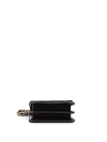 Chanel Woven Top Handle CC Flap Clutch on Chain Quilted Lambskin Small (view 2)