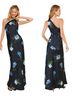 Sachin + Babi 100% Polyester Floral Blue White Cocktail Dress Size 20 - photo 1