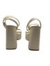 Larroudé 100% Leather White Sandals Size 9 - photo 2
