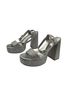 Larroudé 100% Other Silver Sandals Size 8 1/2 - photo 3