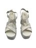 Larroudé 100% Leather White Sandals Size 9 - photo 1