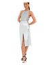 STAUD Silver Faux Leather Skirt Size 23 waist - photo 1