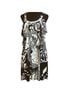 The Pyramid Collection Print Black White Cocktail Dress Size L - photo 1
