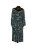 The Pyramid Collection Paisley Blue Casual Dress Size L - photo 2