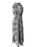Sam Edelman Floral Black Gold Cocktail Dress Size 4 - photo 1