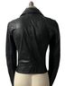 Michael Kors 100% Leather Black Leather Jacket Size 6 - photo 2