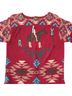 Ralph Lauren 100% Cotton Print Red Blue Pullover Sweater Size M - photo 1