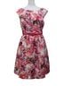 Eliza J 100% Polyester Floral Orange Cocktail Dress Size 8 - photo 1