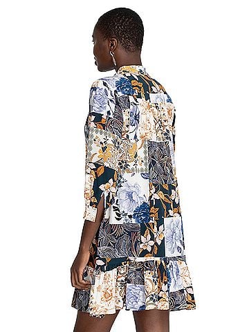 Johnny Was Luna Silk Mini Cocktail Dress (view 2)