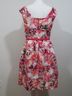 Eliza J 100% Polyester Floral Orange Cocktail Dress Size 8 - photo 9