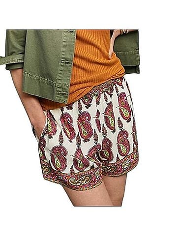 Anthropologie ett twa Paisley Print Scarf Shorts Shorts (view 1)