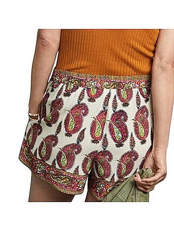 Anthropologie ett twa Paisley Print Scarf Shorts Shorts (view 2)