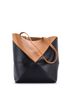 Loewe 100% Leather Brown Black Puzzle Fold Tote Leather Medium One size - photo 4
