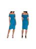 Xscape Solid Teal Cocktail Dress Size 6 - photo 2