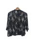 Alex Evenings 95% Polyester 5% Spandex 100% Polyester Graphic Black Silver Jacket Size 2X - photo 2