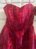 Sugarlips Floral Red Pink Cocktail Dress Size S - photo 3