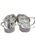 Cape Robbin White Gold Black Sandals Size 6 - photo 7
