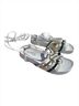 Cape Robbin White Gold Black Sandals Size 6 - photo 4
