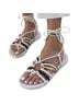 Cape Robbin White Gold Black Sandals Size 6 - photo 1