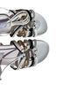 Cape Robbin White Gold Black Sandals Size 6 - photo 5