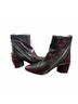 A.S.98 100% Leather Black Purple Ankle Boots Size EU 38 - photo 4