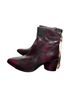 A.S.98 100% Leather Black Purple Ankle Boots Size EU 38 - photo 2