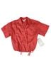 Athleta 100% Linen Solid Red Short Sleeve Blouse Size XS - photo 1