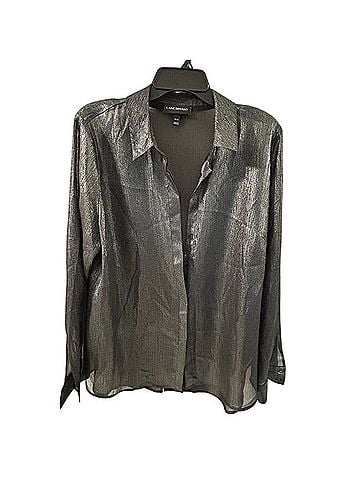 Lane Bryant Long Sleeve Button-Down Shirt (view 1)