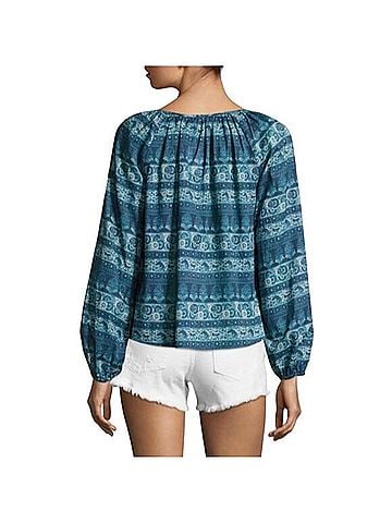 LoveShackFancy Peasant Blouse Long Sleeve Blouse (view 2)