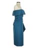 Xscape Solid Teal Cocktail Dress Size 6 - photo 5